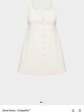 Aritiza crepette Eave Dress - White size 2